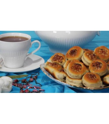 نان خرمایی گردو درشت شکرریز مدل P-nankhormaie-01