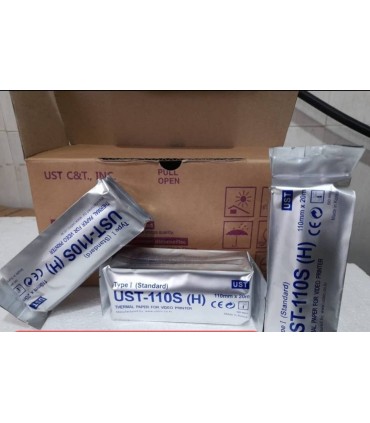 کاغذ پرینتر سونوگرافی و اکوکاردیوگرافی یو اس تی UST 110s (H) استاندارد ساخت کره